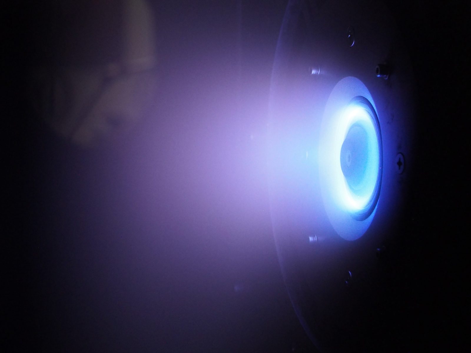 Argon Hall thruster plume